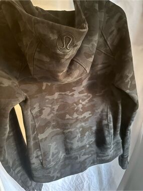 Lululemon Camo Hoodie Jacket - Charcoal Gray